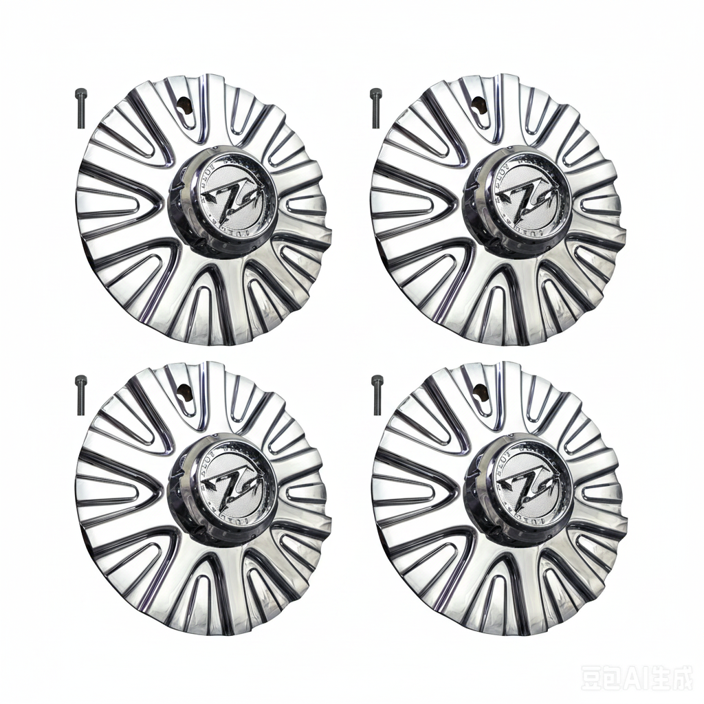 Four ZINIK Z22 MS-CAP Z218 chrome center caps