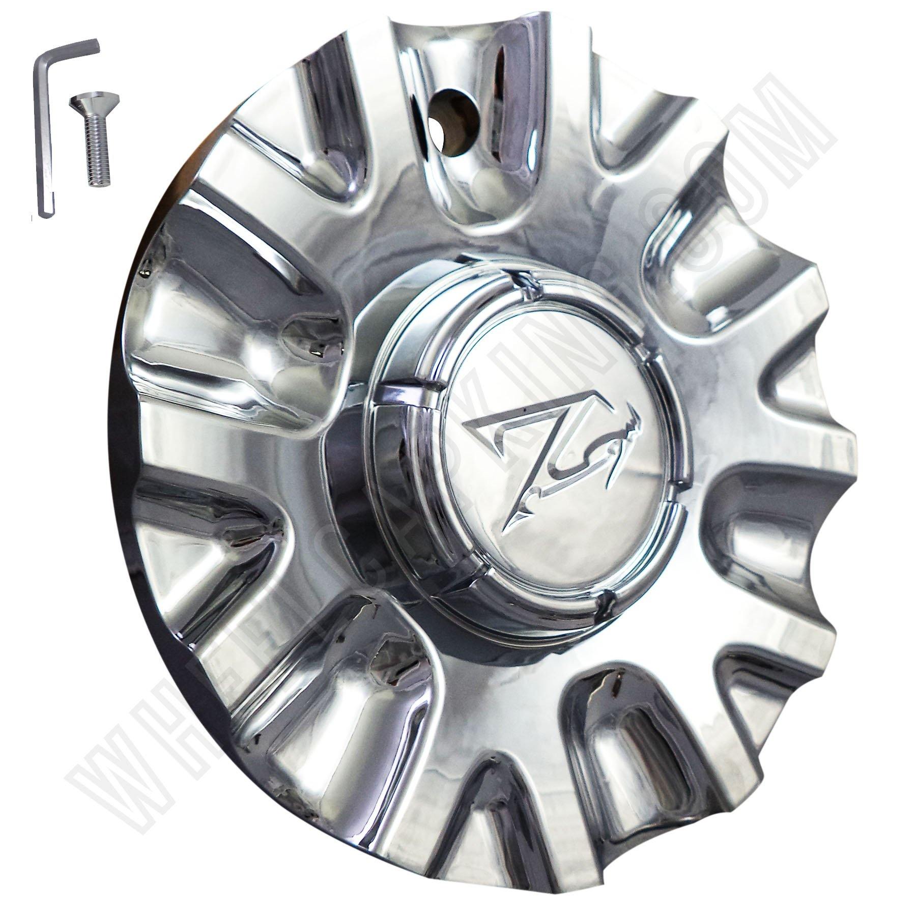 Zinik Wheels Chrome Custom Wheel Center Cap Caps # Z15 / MS-CAP-Z170 / VERONA (4 CAPS)
