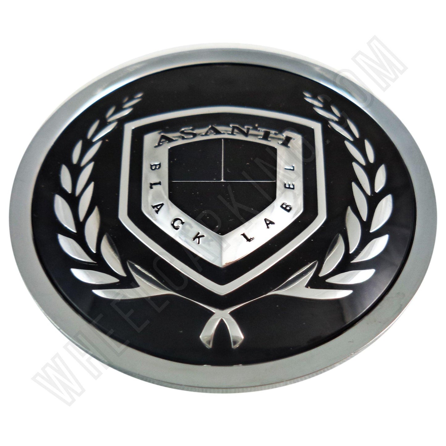 Asanti Black Label Wheels Chrome / Black Custom Wheel Center Cap (4 CAPS)