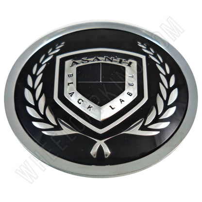 Asanti Black Label Wheels Chrome / Black Custom Wheel Center Cap (4 CAPS)