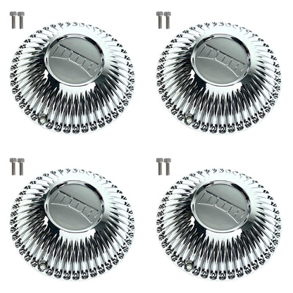 DUB Wheels Chrome Custom Wheel Center Caps # 8760-15 (4 CAPS) Bellagio Spinner