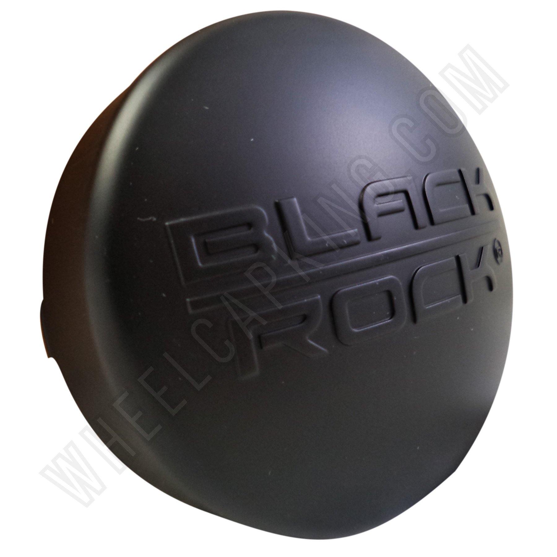 Black Rock Wheels Flat Black Custom Wheel Center Cap # 330732RB / 311122 (4 CAPS)