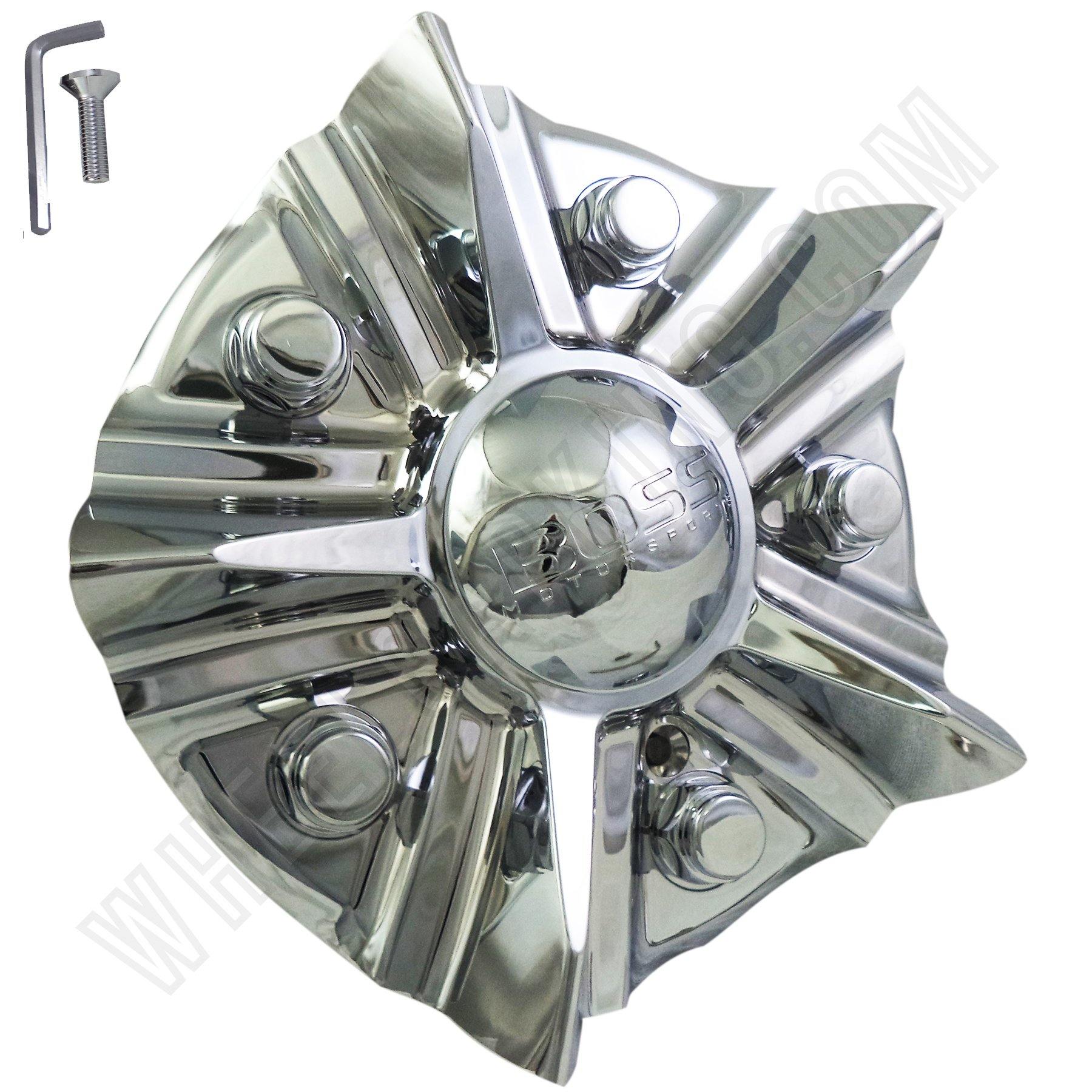 Boss Motorsports Series 348 Wheel Rim Center Cap # ACC 3314 06 SCREW ON (1 CAP)