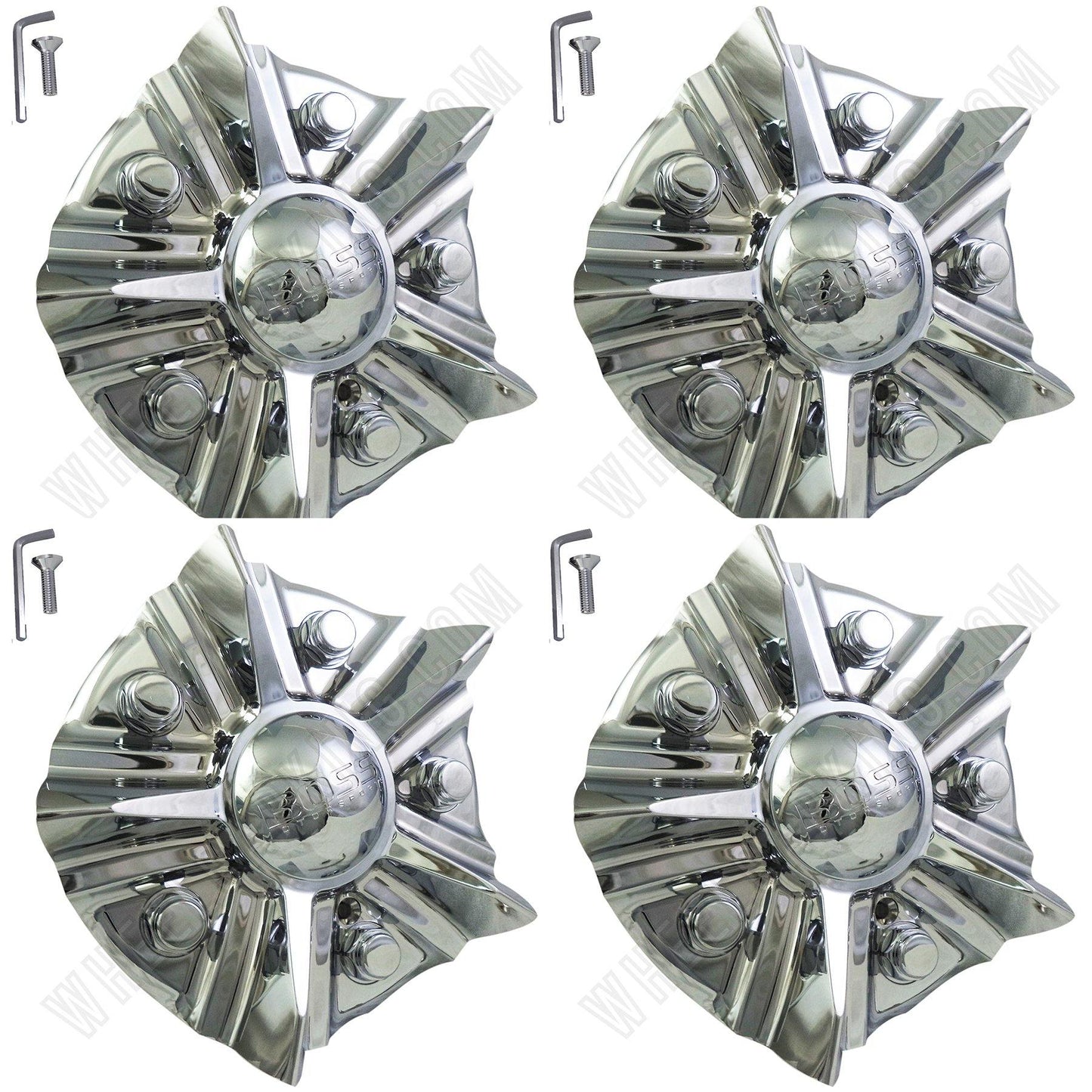 Boss Motorsports Series 348 Wheel Rim Center Cap # ACC 3314 06 SCREW ON (4 CAPS)