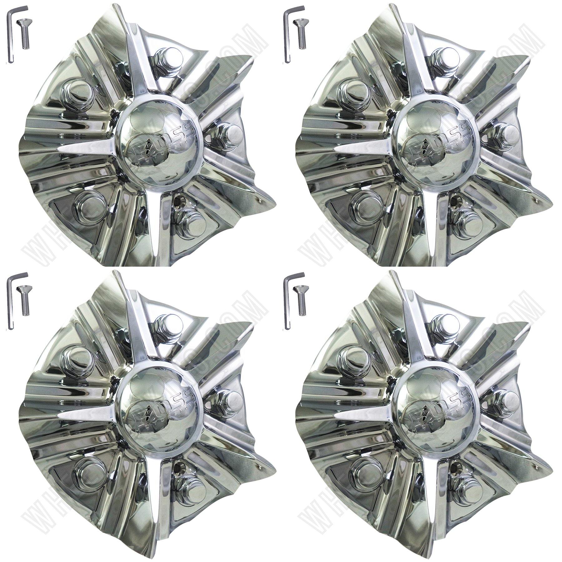 Boss Motorsports Series 348 Wheel Rim Center Cap # ACC 3314 06 SCREW ON (4 CAPS)