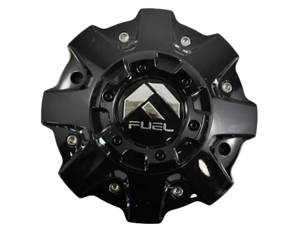 Fuel 1001-79GB M-447 gloss black wheel center cap detail