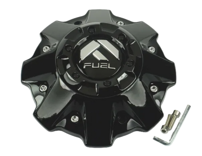 Front view of Fuel 1001-63GB gloss black wheel center cap