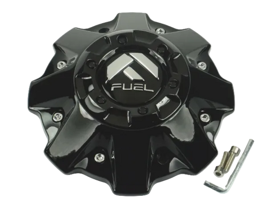 Front view of Fuel 1001-63GB gloss black wheel center cap