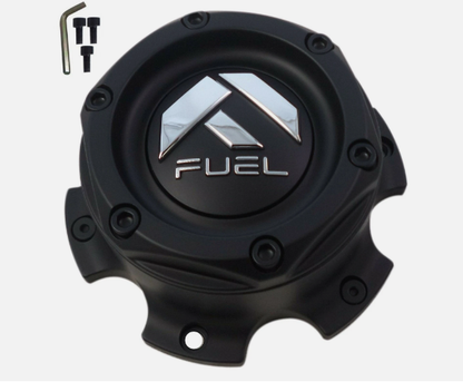 Fuel 1004-27MB / 1004-26 Flat Black Wheel Center Caps – Set of 4