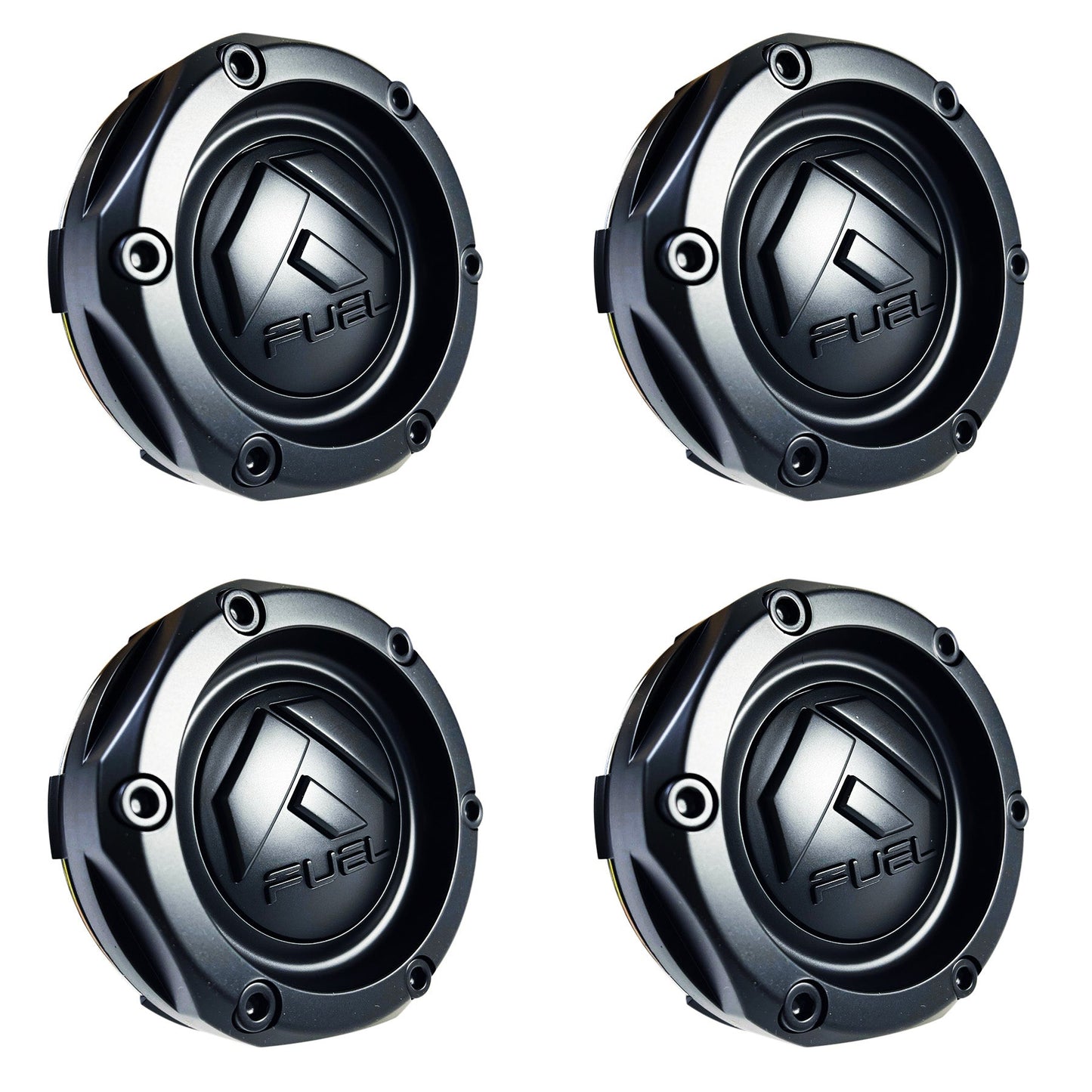 Fuel Offroad Wheels Flat Black / Black Logo Custom Wheel Center Cap # 1003-46MBMB (4 CAPS) NEW