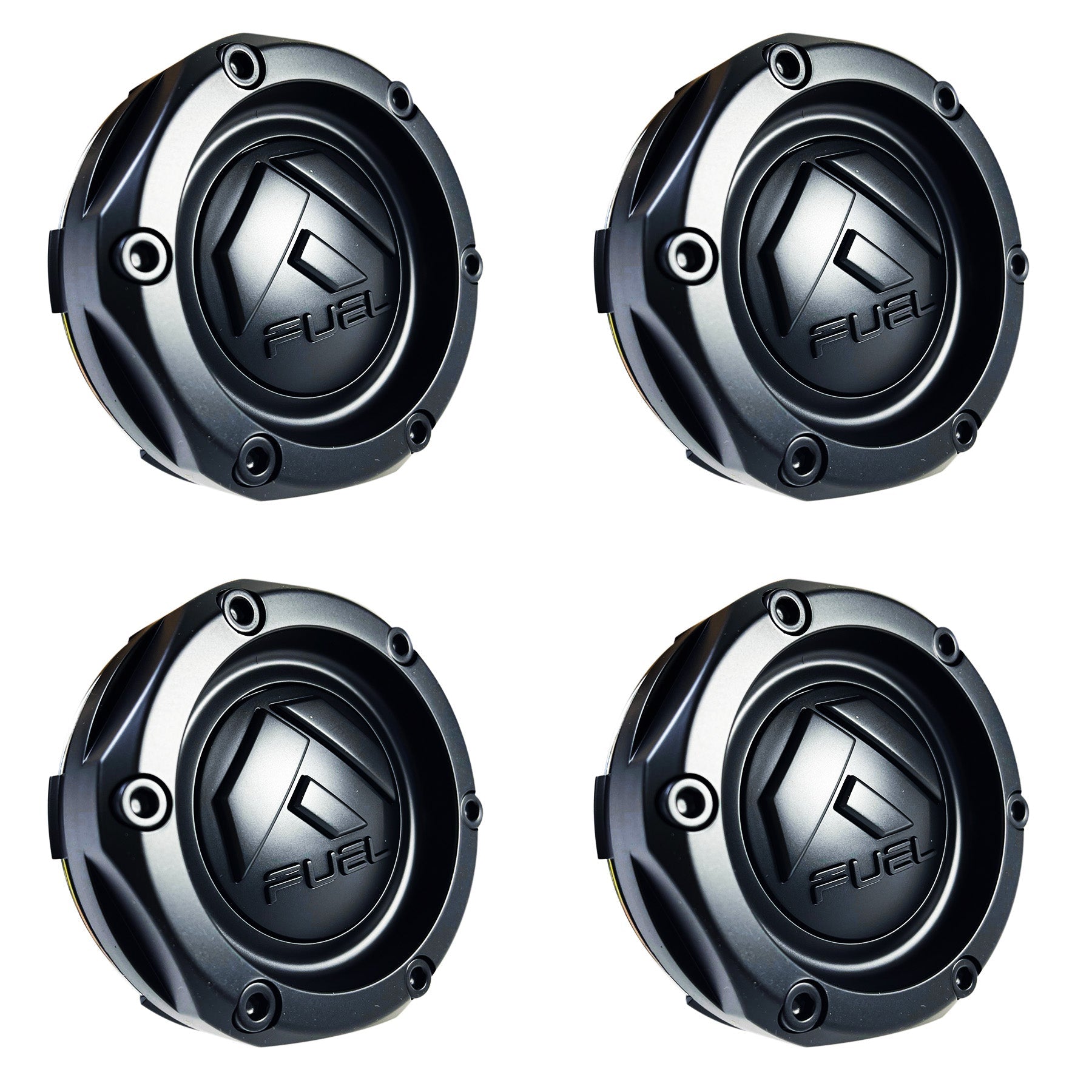 Fuel Offroad Wheels Flat Black / Black Logo Custom Wheel Center Cap # 1003-46MBMB (4 CAPS) NEW