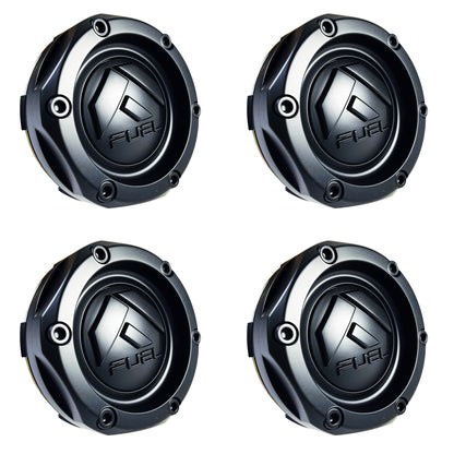 Fuel Offroad Wheels Flat Black / Black Logo Custom Wheel Center Cap # 1003-46MBMB (4 CAPS) NEW