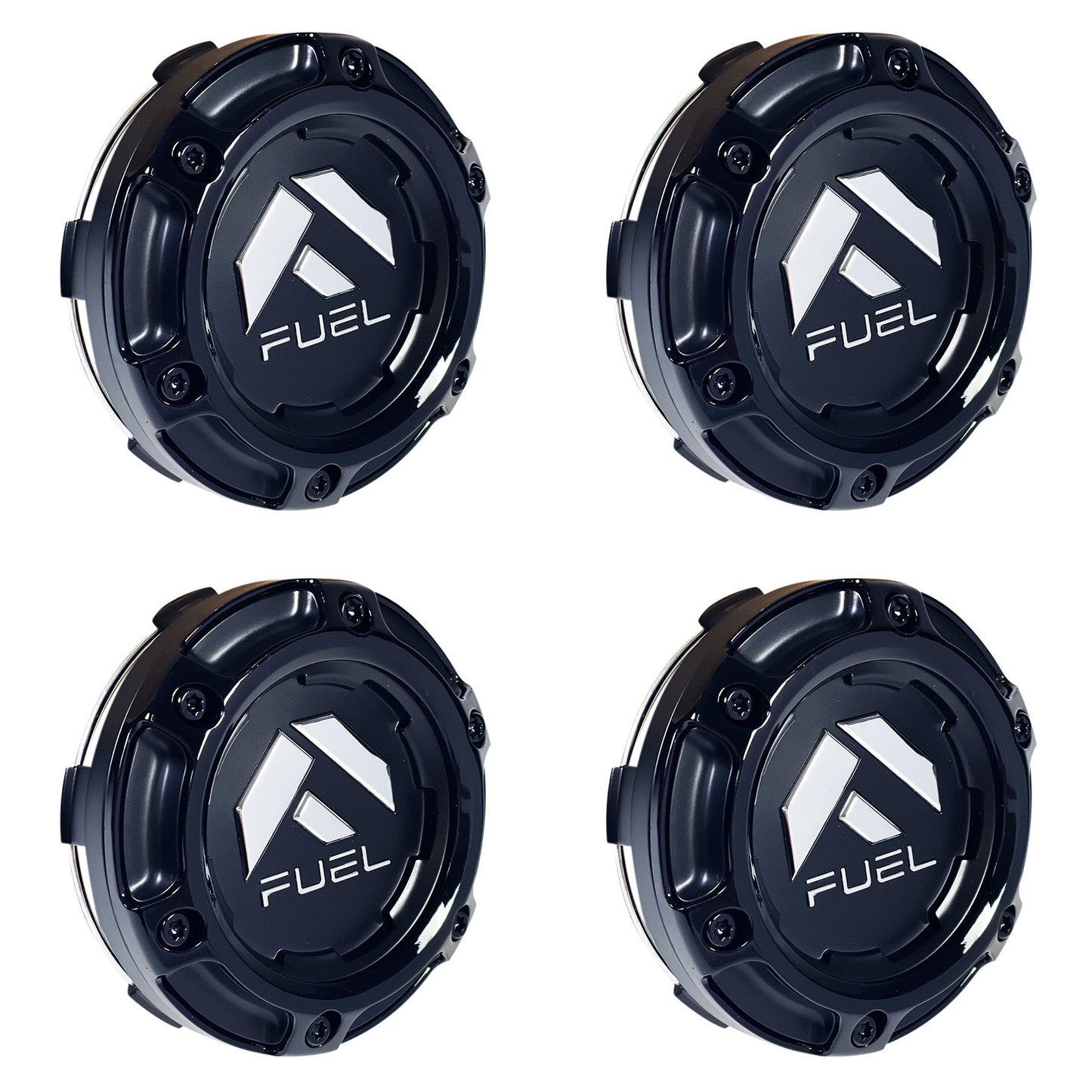 Fuel Offroad Wheels Gloss / Black Rivets Center Cap # 1004-69BLD (4 CAPS)