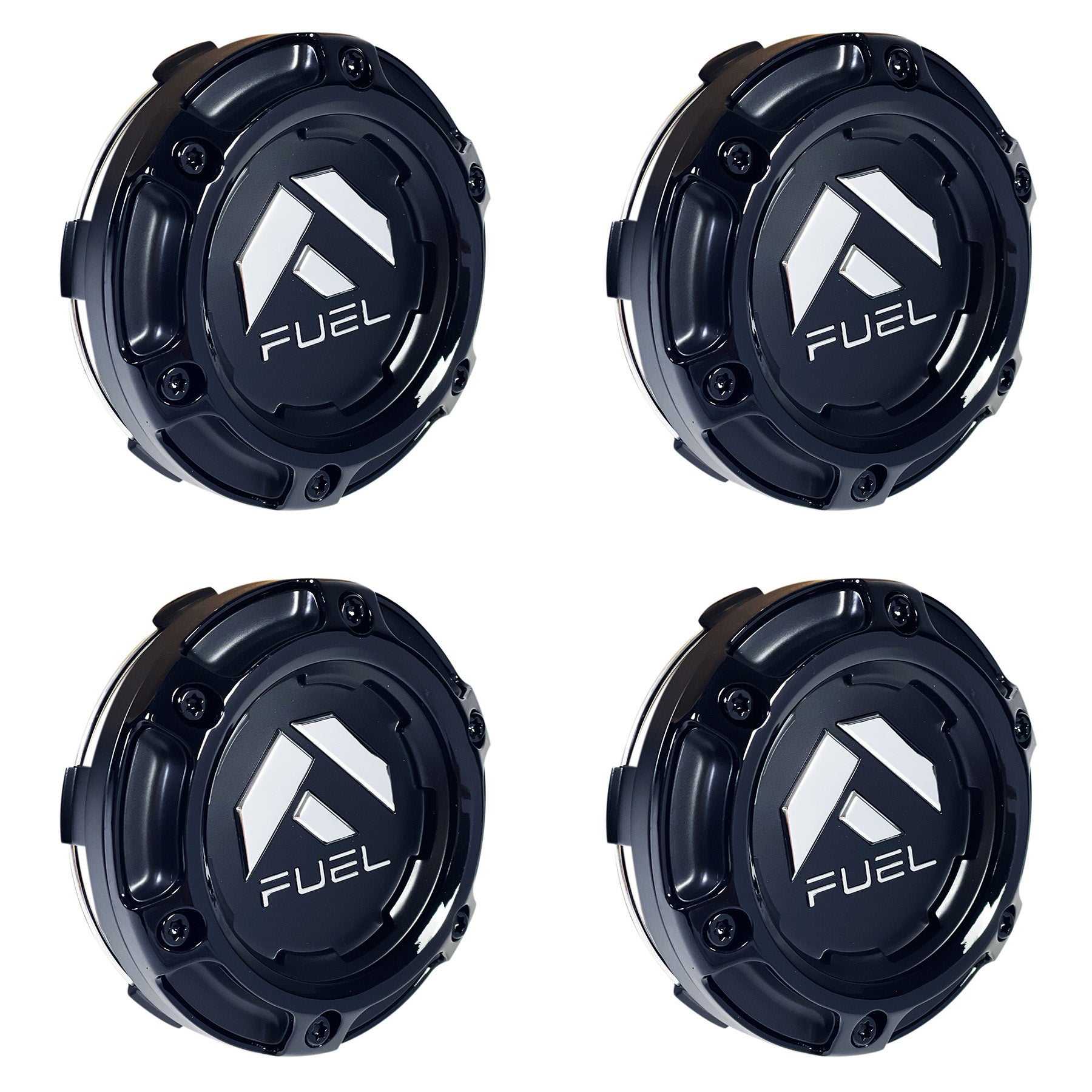 Fuel Offroad Wheels Gloss / Black Rivets Center Cap # 1004-69BLD (4 CAPS)