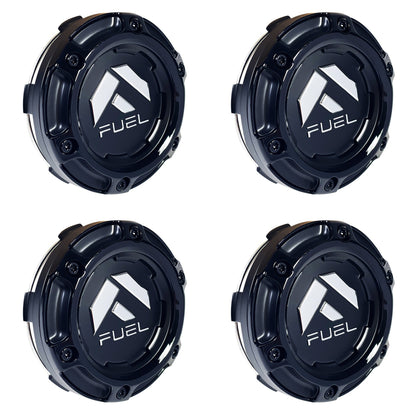 Fuel Offroad Wheels Gloss / Black Rivets Center Cap # 1004-69BLD (4 CAPS)