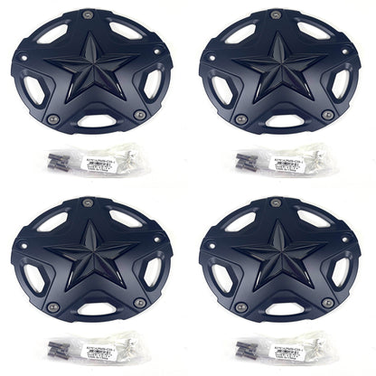 XD Series Black Wheel Center Cap XS827 Rockstar III RS3 XD827 RS3 827CAPMB-1 / T116L188 (4 CAPS)