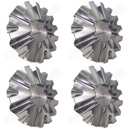 Lexani Wheels Chrome Custom Wheel Center Cap # C-112 / C-614T (4 CAPS)