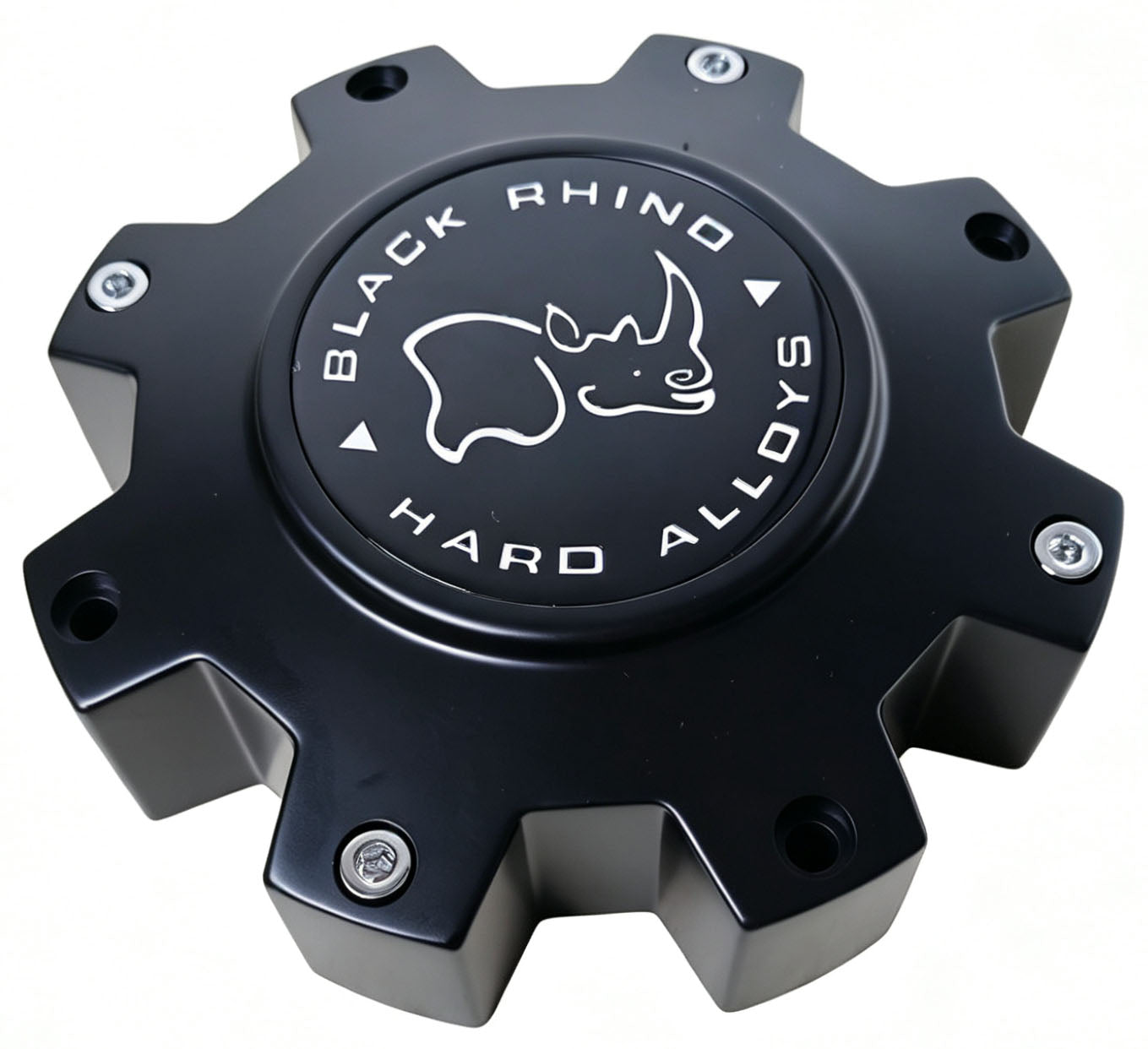 Black Rhino M-916 BK04 matte black center cap angled view
