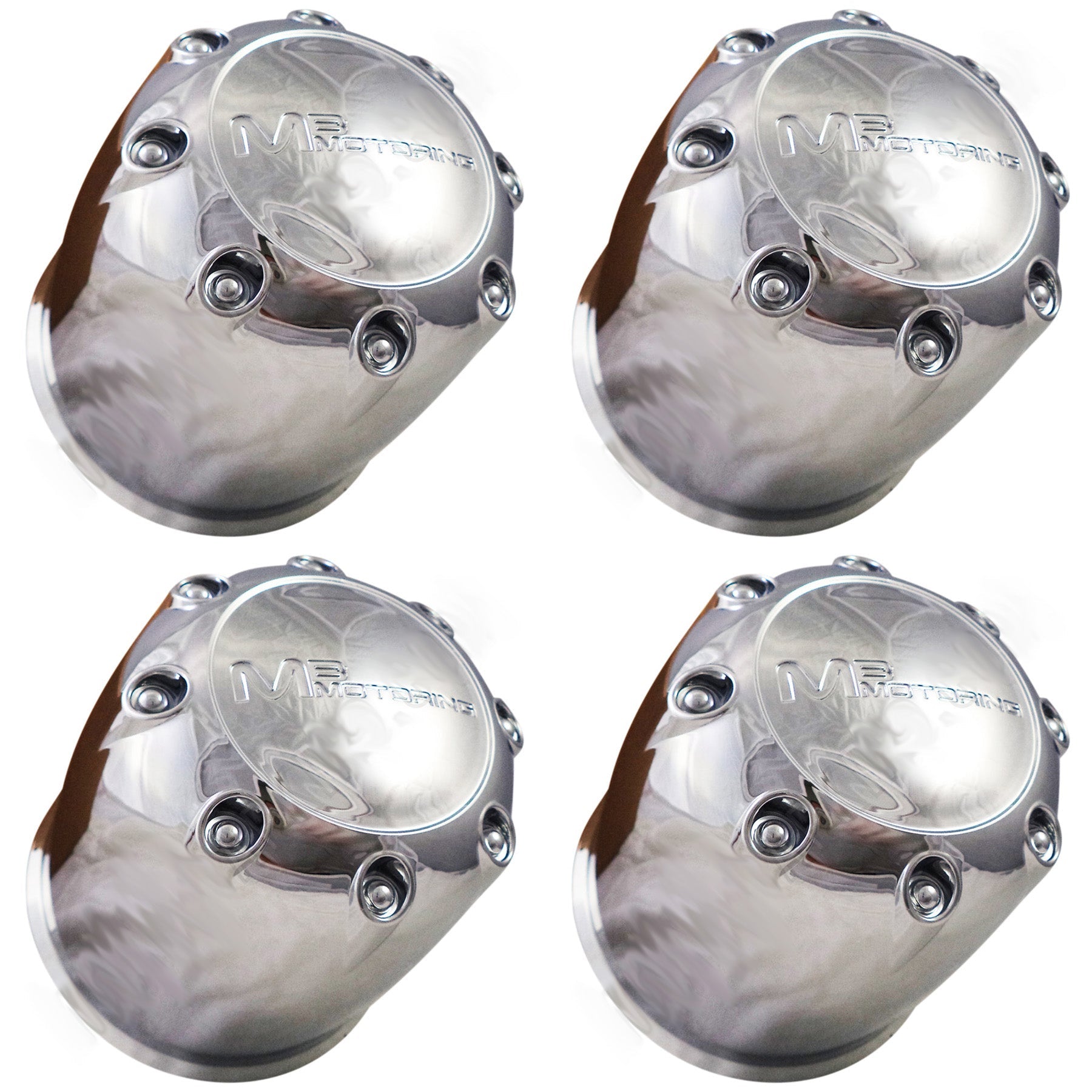 MB Motorsports Wheels 89-8125 Chrome Custom Wheel Center Caps (4 CAPS) 6 LUG