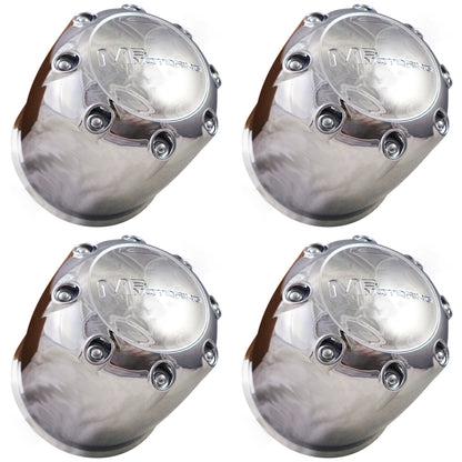 MB Motorsports Wheels 89-8125 Chrome Custom Wheel Center Caps (4 CAPS) 6 LUG