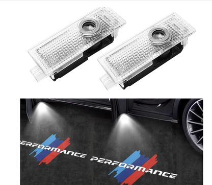 M LED Car Door Puddle Lights, Power Performance Welcome Light Compatible with 3 4 5 7 X1 X4 X5 E70 E71 E72 F30 Series Easy Plug & Play (2PCS)