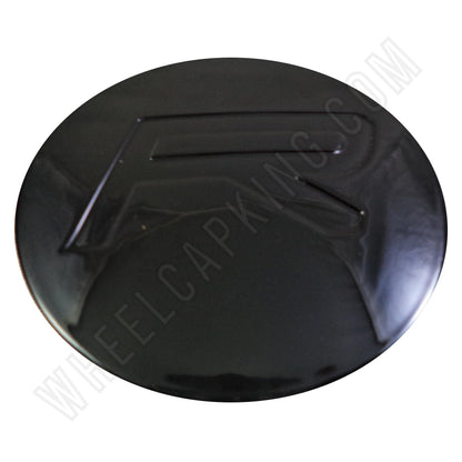 Rovos Wheels Gloss Black Custom Wheel Center Cap # GB (4 CAPS)