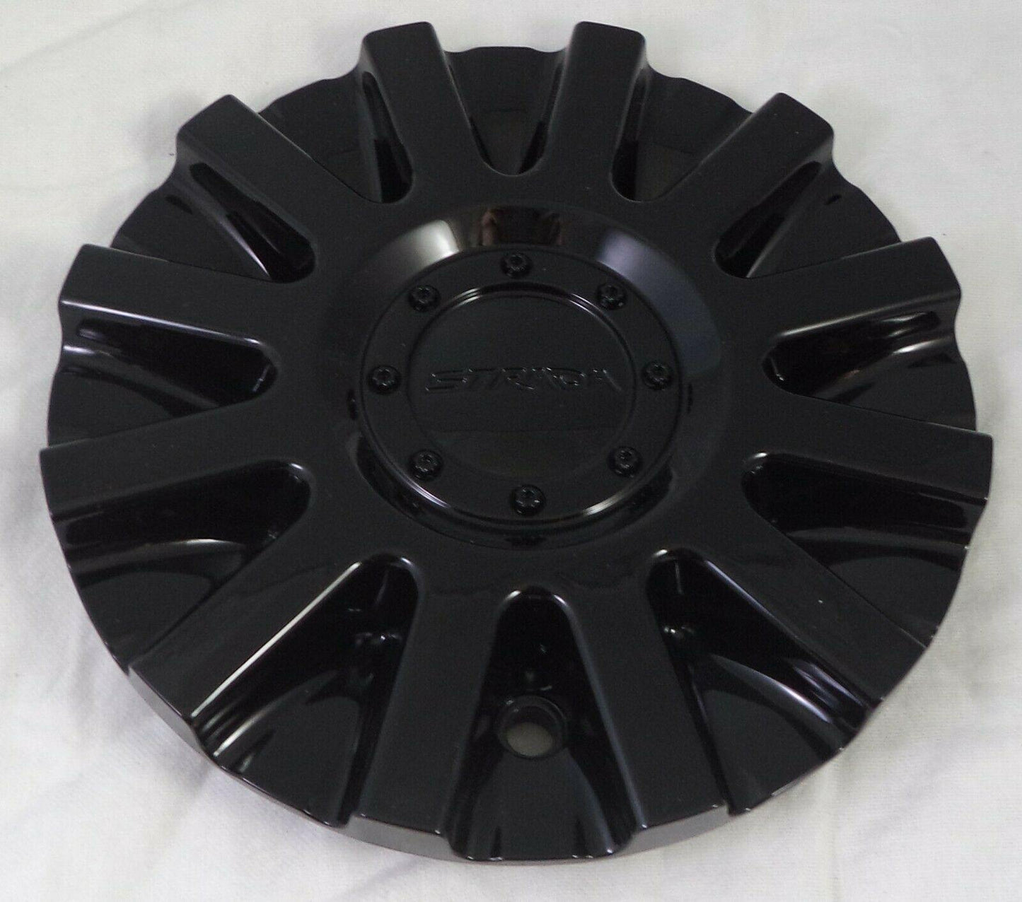 Strada Wheels Gloss Black Custom Wheel Center Cap # 11212285F-2 / S16 (1 CAP)
