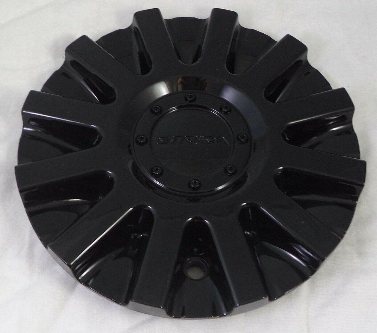 Strada Wheels Gloss Black Custom Wheel Center Cap # 11212285F-2 / S16 (1 CAP)