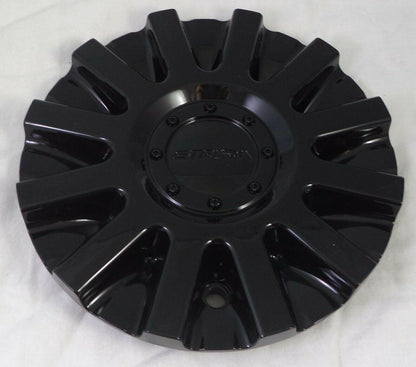 Strada Wheels Gloss Black Custom Wheel Center Cap # 11212285F-2 / S16 (1 CAP)