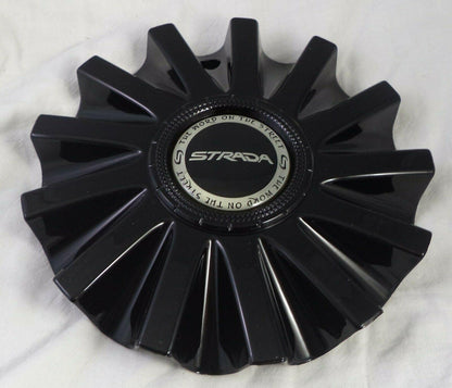 Strada Wheels Gloss Black Custom Wheel Center Cap Caps # 11812285F-4 (1 CAP)
