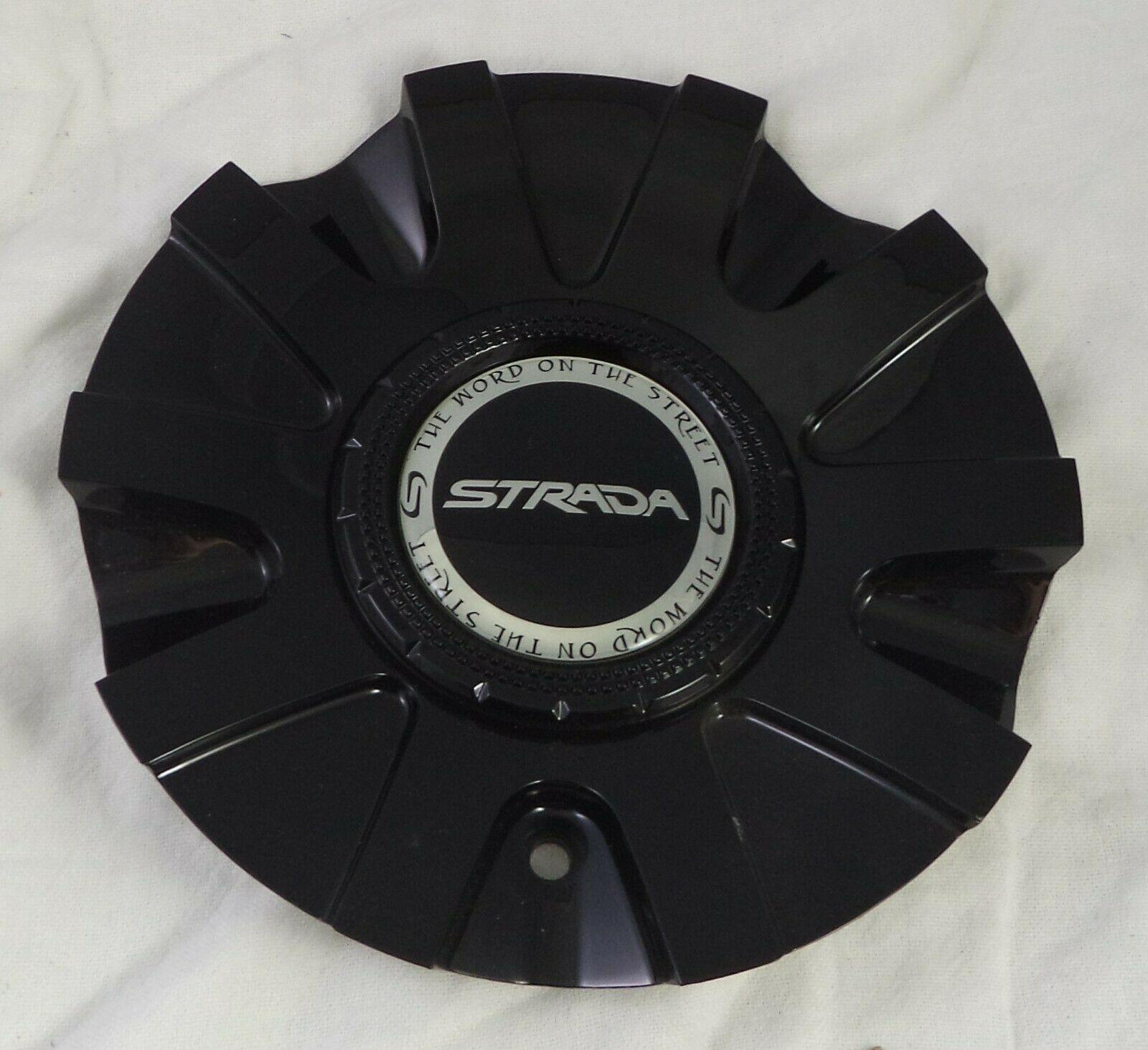 Strada Wheels Gloss Black Custom Wheel Center Cap # S20 / 11512285F-1 (1 CAP)