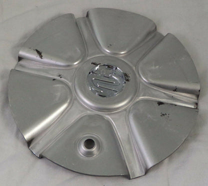 Strada Wheels Gloss Black / Silver Custom Wheel Center Cap Caps # S07 (1 CAP)