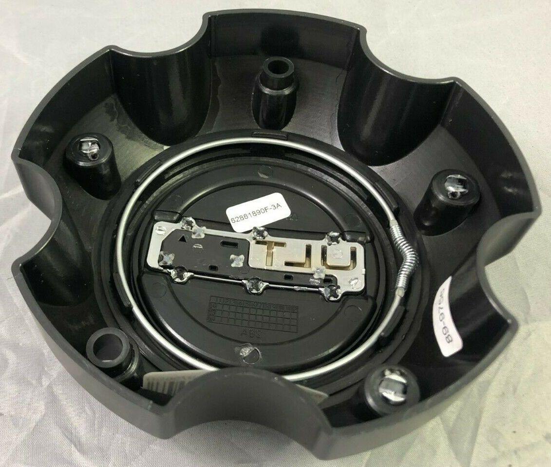 Ultra Motorsports Wheels Flat Black Wheel Center Cap # 89-9756 (4 CAPS) NEW+BOLTS