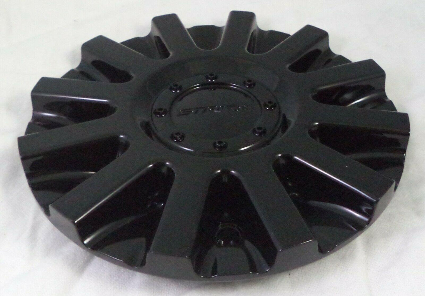 Strada Wheels Gloss Black Custom Wheel Center Cap # 11212285F-2 / S16 (1 CAP)