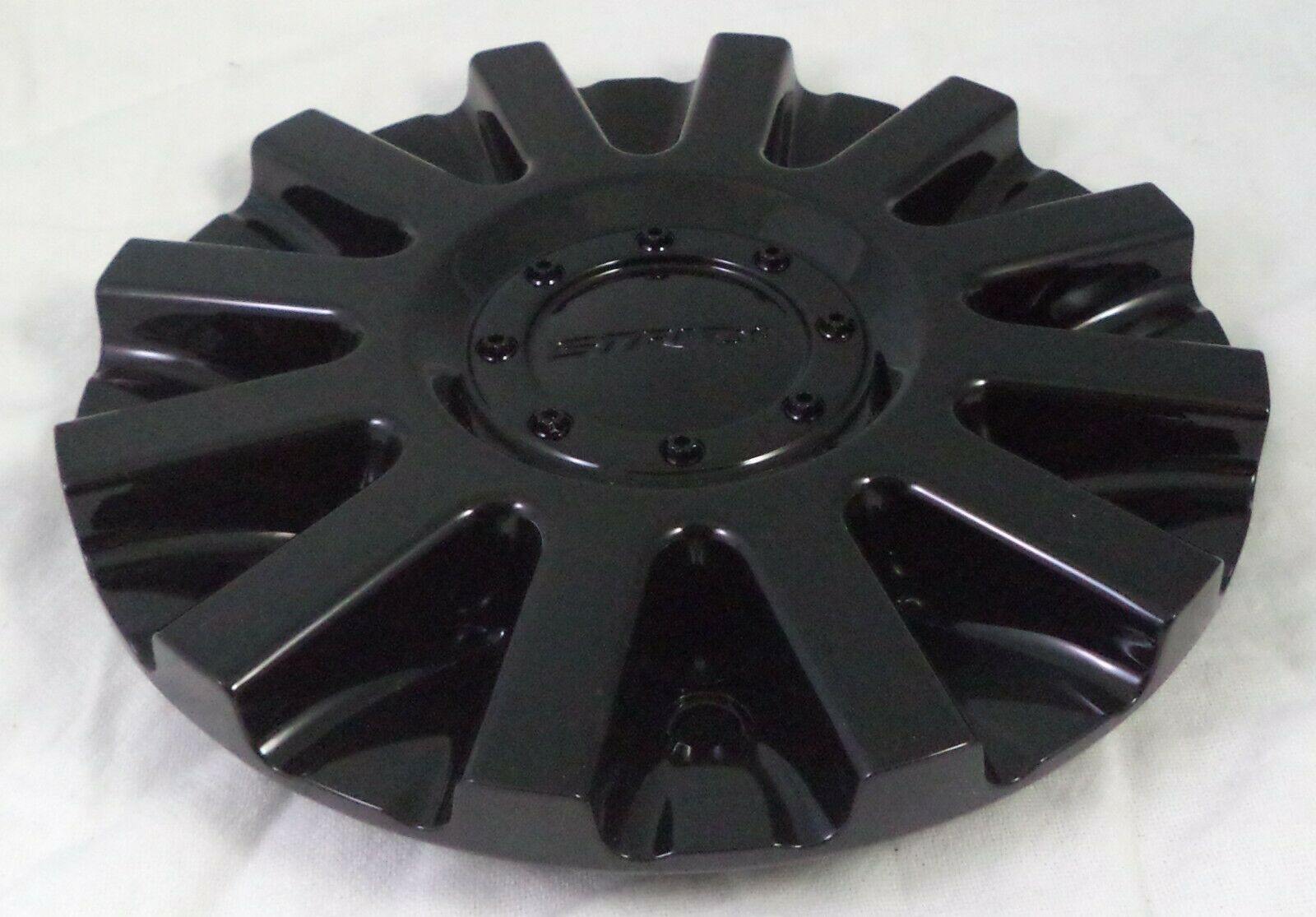 Strada Wheels Gloss Black Custom Wheel Center Cap # 11212285F-2 / S16 (1 CAP)