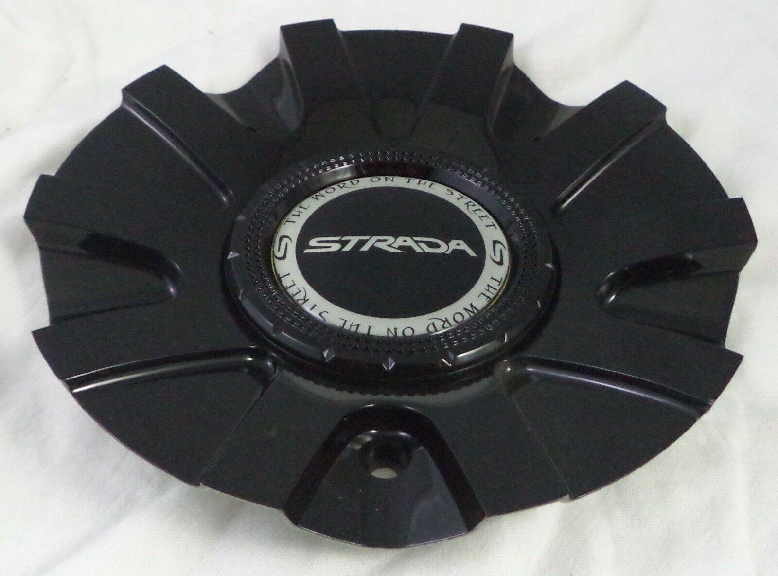 Strada Wheels Gloss Black Custom Wheel Center Cap # S20 / 11512285F-1 (1 CAP)
