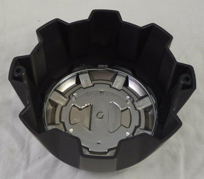 2 Crave Wheels Chrome / Black Custom Wheel Center Cap 8-LUG (4 CAPS) W/Screws