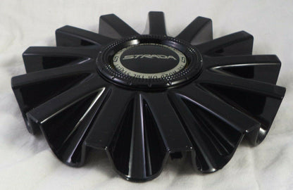 Strada Wheels Gloss Black Custom Wheel Center Cap Caps # 11812285F-4 (1 CAP)