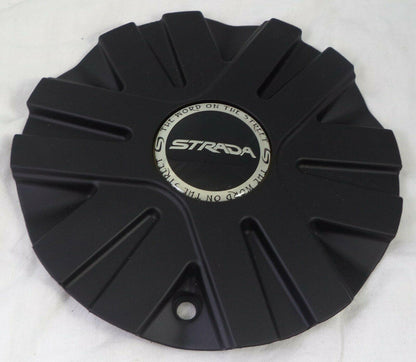 Strada Wheels Flat Black Custom Wheel Center Cap # P6047-2495-E3-CAP (1 CAP)