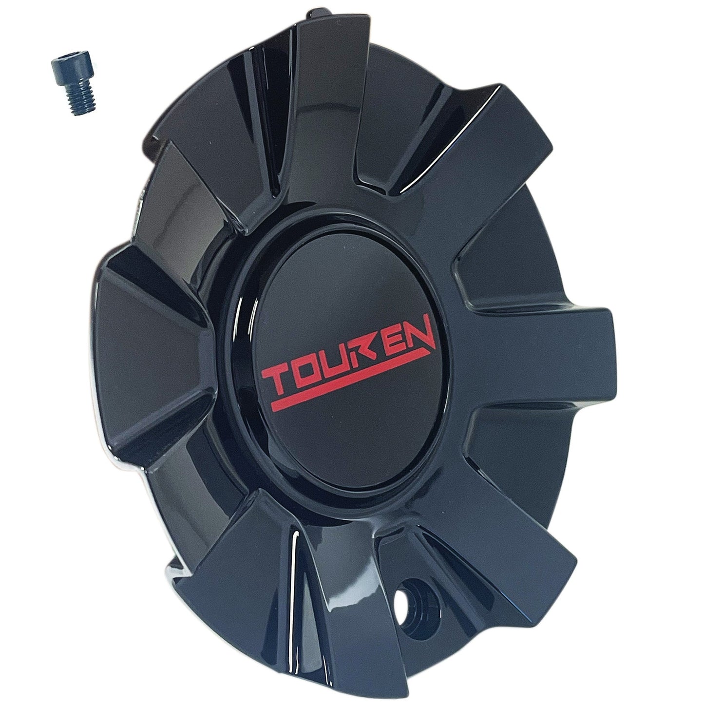 Touren TR60 3260 16" 17" Gloss Black / Red Wheel Rim Center Cap C1032601R (1 CAP)