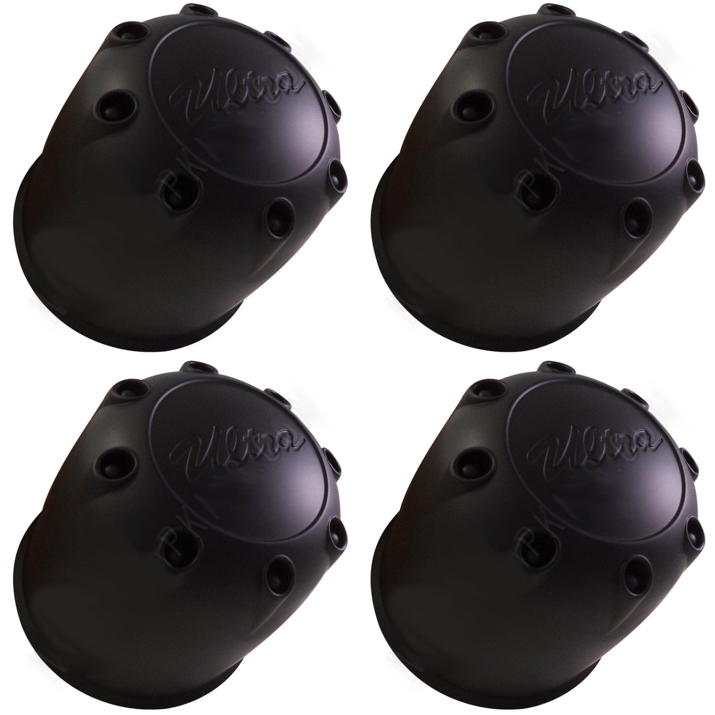 Ultra Wheels Flat Black Custom Wheel Center Cap # 89-8125 (4 CAPS)