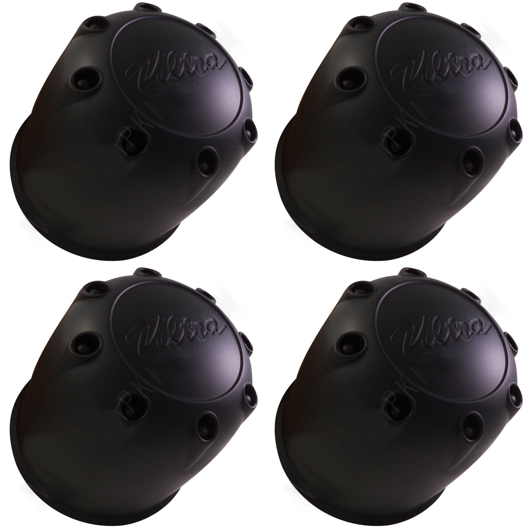 Ultra Wheels Flat Black Custom Wheel Center Cap # 89-8125 (4 CAPS)