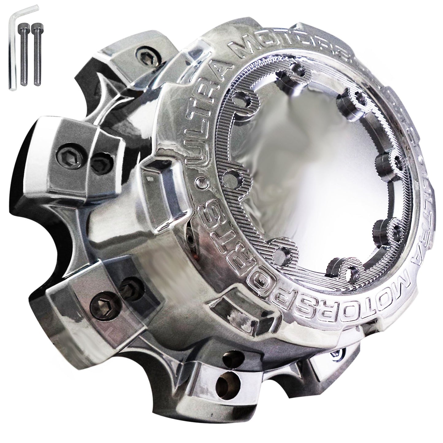 Ultra Wheels Chrome Custom Wheel Center Caps # 89-9880 / C800804 (1 CAP)