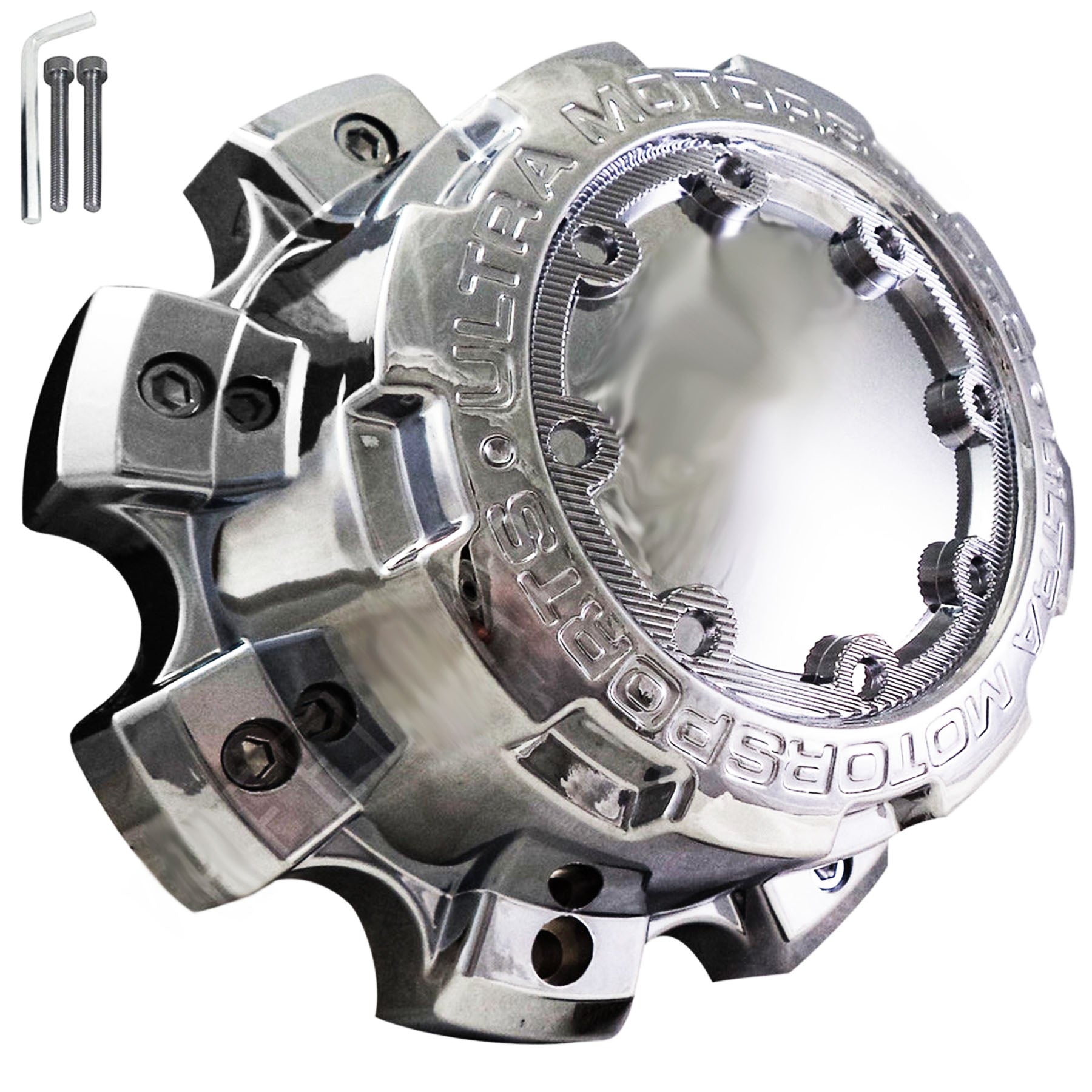 Ultra Wheels Chrome Custom Wheel Center Caps # 89-9880 / C800804 (1 CAP)