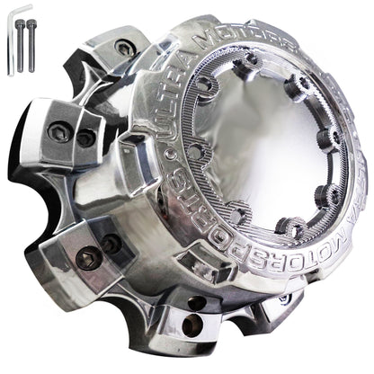 Ultra Wheels Chrome Custom Wheel Center Caps # 89-9880 / C800804 (4 CAPS)