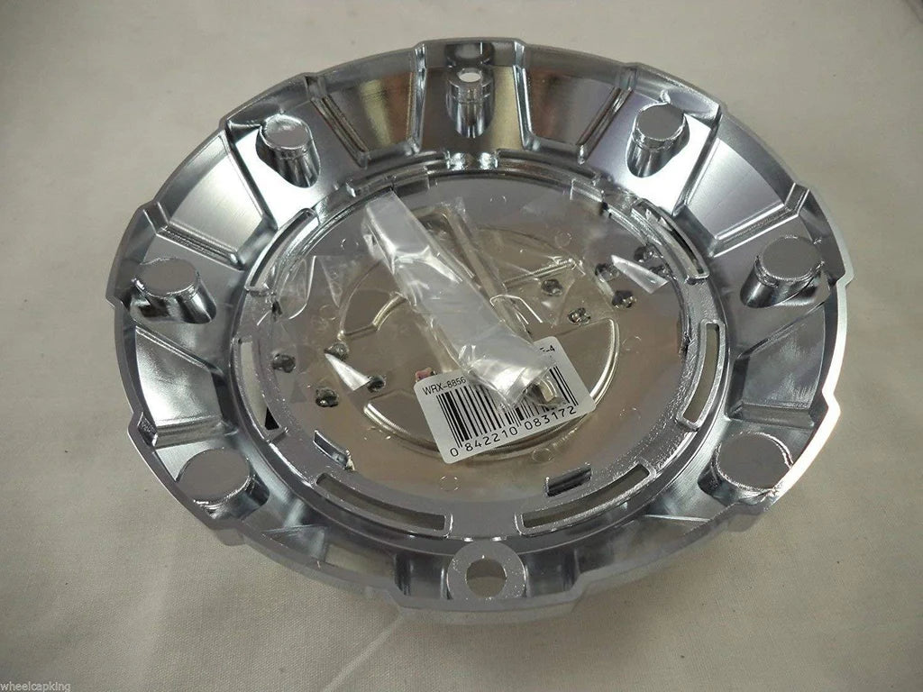 WORX chrome center cap with mounting screws and tool