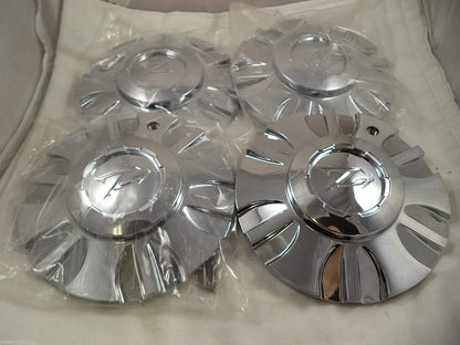 Four ZINIK SI-CAP-Z149 chrome center caps